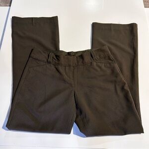 THE LIMITED CASSIDY FIT Brown Cream Pinstripe Flare Pants Size 10 NWOT